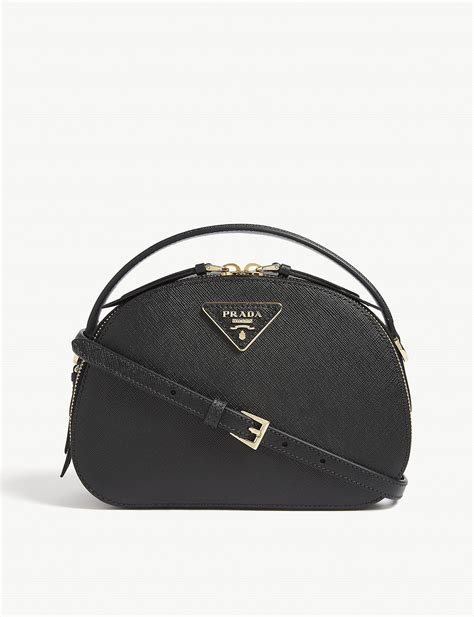 prada saffiano black crossbody bag|prada odette saffiano.